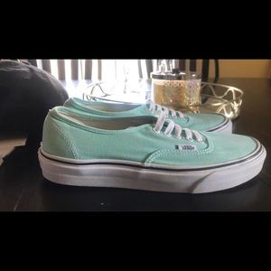 Tiffany blue Vans